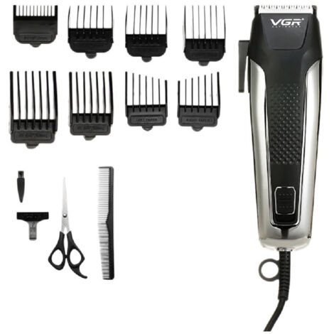 Trade Shop - Tagliacapelli Professionale Filo Elettrico Uomo Lama In Ceramica Regolabile V120 -