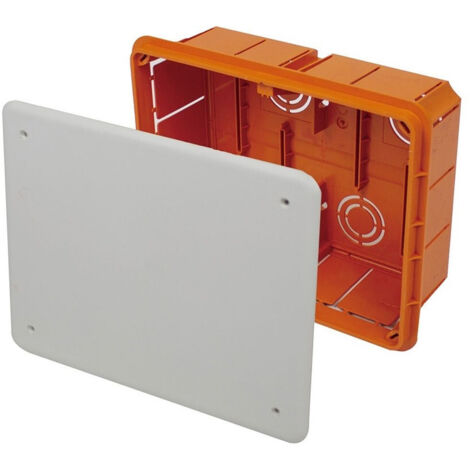Trade Shop - Cassetta Di Derivazione Da Incasso Muro Ip40 Con Coperchio Viti 118x96x70mm 27005 - (1/3)
