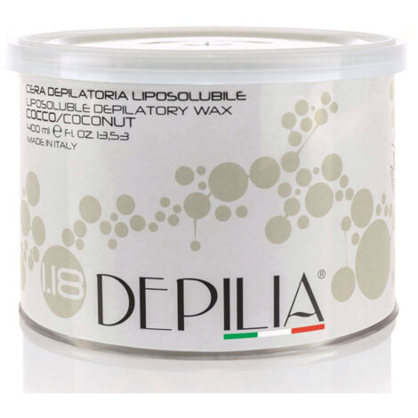 Trade Shop - Barattolo Cera Depilatoria Liposolubile Cocco 1.18 400ml Ceretta Depilazione -