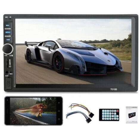 Trade Shop - Bluetooth Radio Coche 7" 2 Din Pantalla Táctil Estéreo Mp5 Mp3 Reproductor Multimedia 7018b - (1/3)