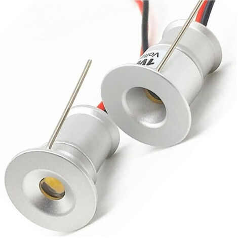 Trade Shop - 9 X Mini Faretto A Led Da Incasso 1w Cree Cob Silver Cielo Stellato Punto Luce - (1/5)