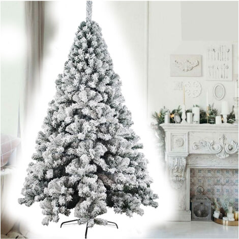 Trade Shop - Super Grueso árbol De Navidad Nevado 210cm Modelo Aspen - (1/2)