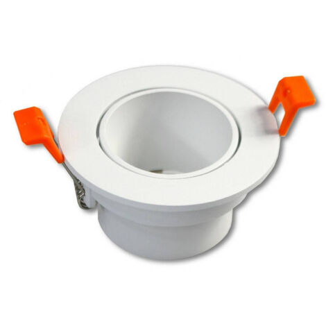Trade Shop - Portafaretto Foro Profondo Incasso Per Faretto Bianco Illuminazione Soffitto P22 - (1/4)