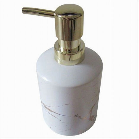 Trade Shop - Dispenser Per Sapone Liquido Accessori Arredo Bagno Dosatore Effetto Marmo 59885 - (1/3)