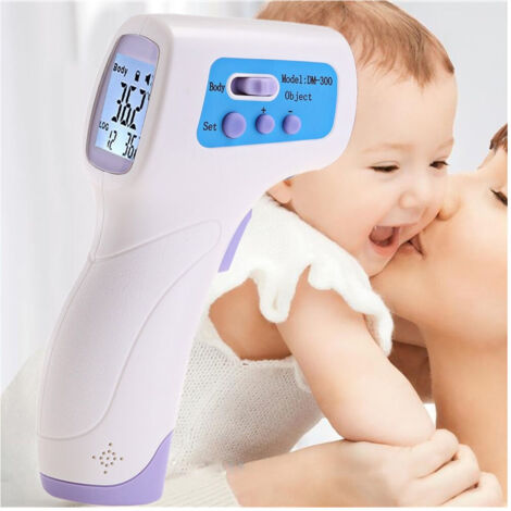 Trade Shop - Termometro Dm300 Infrarossi Digitale Per Bambini Adulti Con Display Lcd - (1/5)