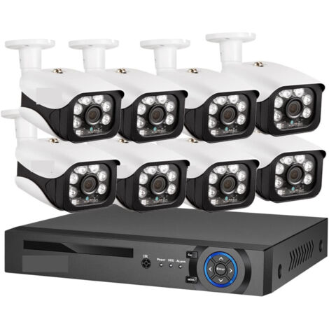 Trade Shop - Set Sistema Di Registrazione Sicurezza Cctv Hd Q-s80 Con 8 Canali Telecamere 4k - (1/5)