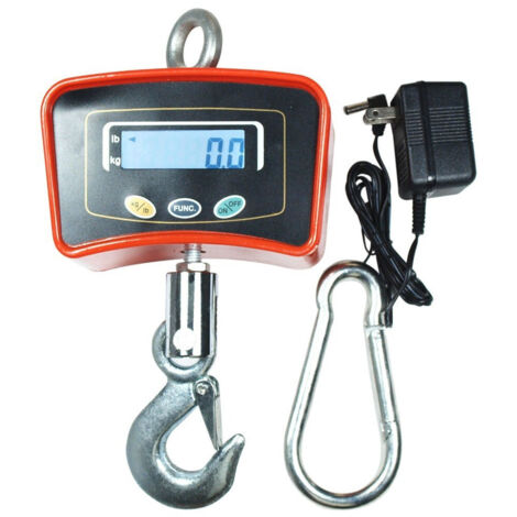 Trade Shop - Escala De Grúa De 500 Kg Con Gancho De Acero Inoxidable Escala Industrial - (1/4)