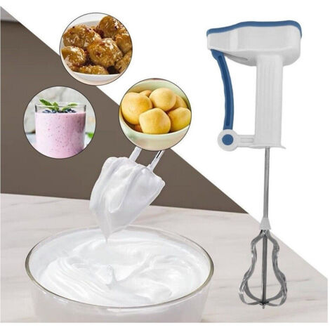 Trade Shop - Sbattitore Frusta Manuale A Pressione Sbatti Monta Impastatore - (1/4)