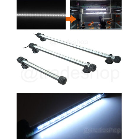 Trade Shop - Lámpara De Buceo Led Para Acuario Led Tubo T4 Dee Light Blanco Piscis Rgb Azul -     -40 Cm  -