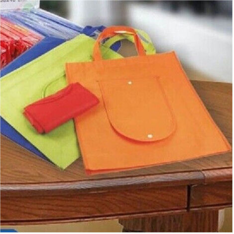 Trade Shop - Set 2 Pz Borsa Borselli Spesa Portamonete Tnt Pieghevole 36x40 Cm Colorata 38642 - (1/2)