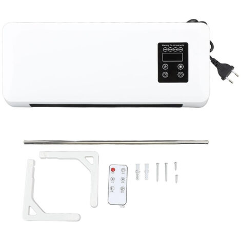 Trade Shop - Calentador De Pared Eléctrico 1500w Calentador De Agua Termostato Ajustable Control Remoto -