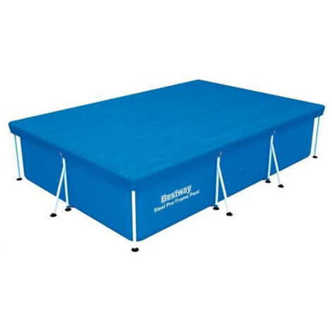 Copertura Rettangolare Per Piscina Fuori Terra 221x150 Cm – Tessuto Oxford 210D, Impermeabile, Antivento E Anti-UV, Con Corde Elastiche