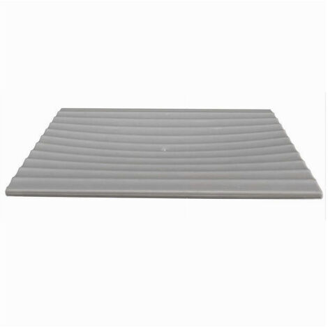 Trade Shop - Piatto Piattino Porta Sapone Saponetta Arredo Bagno Grigio Decoro Plissè 59091 - (1/2)
