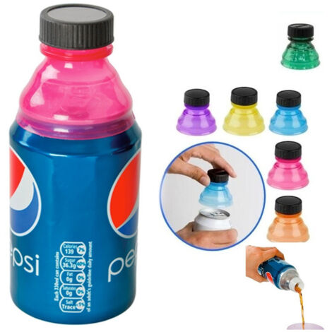 Trade Shop - Juego De 6 Tapones Can Addict De Colores Universales Para Botellas - (1/5)