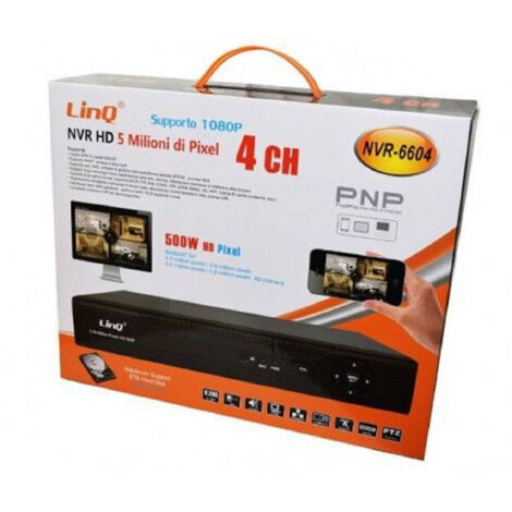 Trade Shop - Nvr 4ch Canali Registratore Rec&live Full Hd 1080p Wifi H.264 H.265 P2p Nvr-6604 - (1/3)