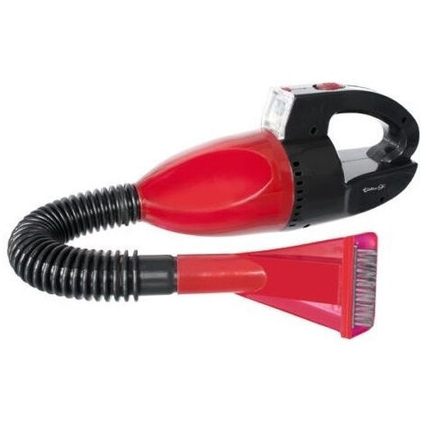 Trade Shop - Mini Aspirador De Coche Con Toma De Mechero Y Luz Roja 12v Limpieza -