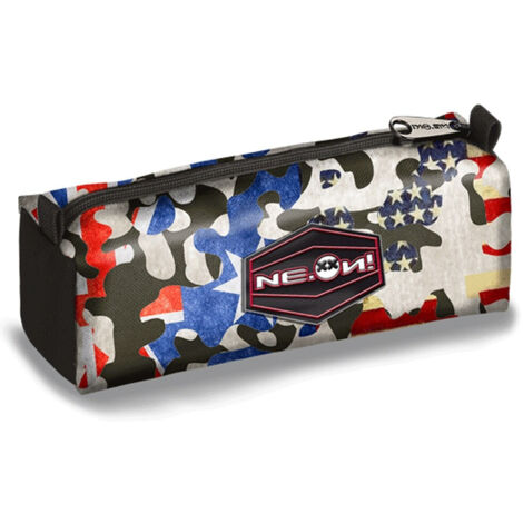 Astuccio Portamatite Vintage Bandiera Americana – PU Resistente 20x5x3 Cm – Astuccio Portatile Per Scuola E Ufficio - 5