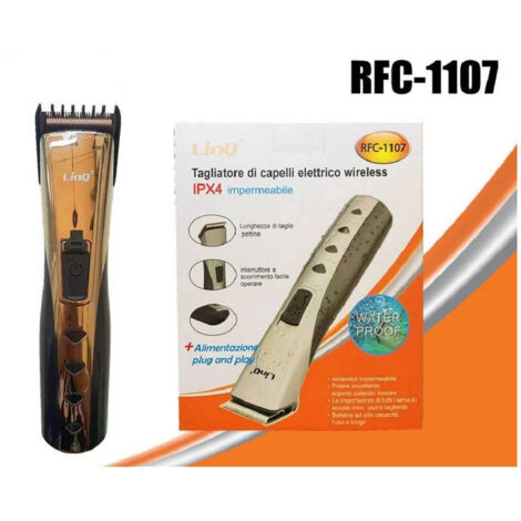 Trade Shop - Rasoio Elettrico Taglia Capelli Regola Barba Impermeabile Ricaricabile Rfc-1107 - (1/2)