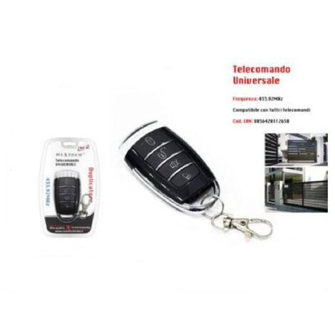 Trade Shop - Telecomando Universale 433.92mhz Cancello Duplicatore Maxtech Com-02 Portachiavi - (1/3)
