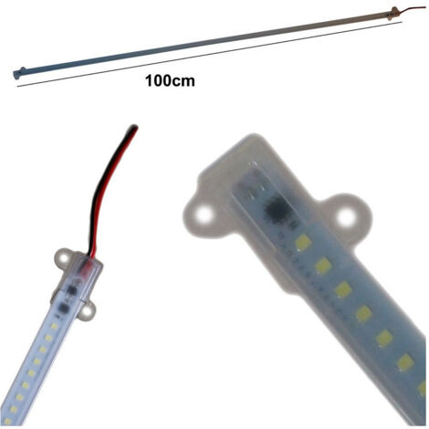 Trade Shop - 5 Striscie Led Smd 2835 Rigida Barra Profilo 15w 1 Mt Luce Calda Fredda 12v - (1/5)