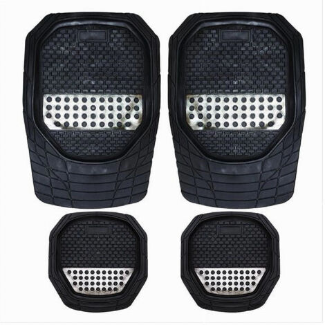 Trade Shop - Tappetino Universale Da Auto Pvc Stampa Turbo Tappetini 4 Pezzi Maxtech Mats-05 - (1/2)