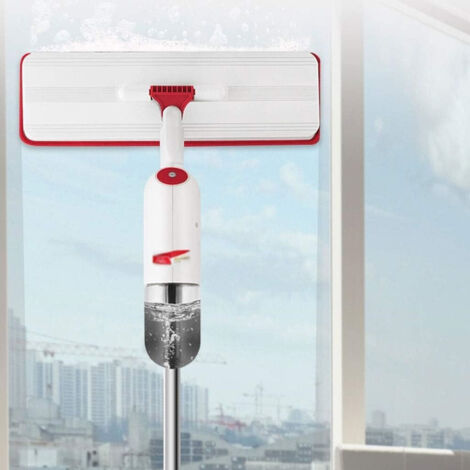 Scopa Lavapavimenti a Spruzzo, Homgif Spray Mop Lavapavimenti Microfibra Mocio Pavimenti con Bottiglia Ricaricabile e 3 Panni Lavabili per Casa, Cucina, Legno Duro, Laminato, Legno, Ceramica