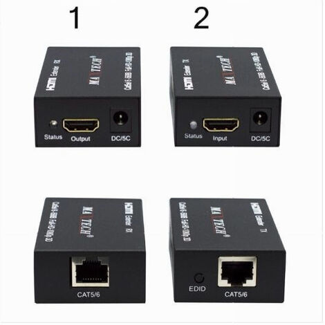 Trade Shop - Estensore Hdmi Amplificatore Segnale Video 1080p Rj45 Cat5e Cat6 60mt Maxtech Ext-hdl01 - (1/3)