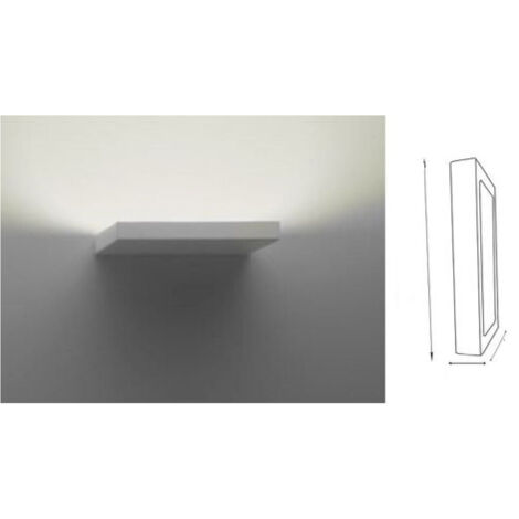 Trade Shop - Applique Led 18w De Pared Delgada Pared Rectangular Luz Natural Xc-9043 -