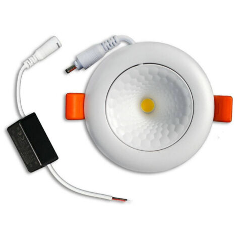 FARETTO AQUA DA INCASSO COB 8W 3000K 60° BIANCO AQUA IP65