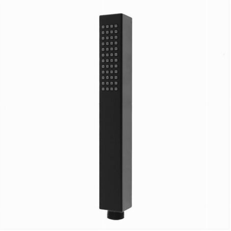 Trade Shop - Doccetta Doccino Quadrato Slim Ultra Moderno Nero Soffione Doccia Bagno Vasca 87478 - (1/5)