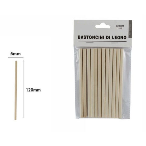 TrAdE Shop Traesio - 288 Stecche Colorate Bastoncini In Legno Naturale Lavoretti Bricolage 2