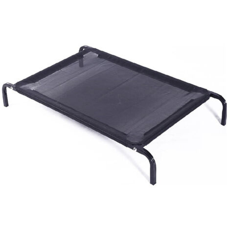 Cuccia Estiva Cani 122x92 Cm PawHut Letto Su Gambe Letto Per Cane Gatto Di Campo, Letto Rialzato Per Animali Di Grande Comfort, Tessuto Oxford Textilene Micro-perforato In Metallo, 92 X 76 X