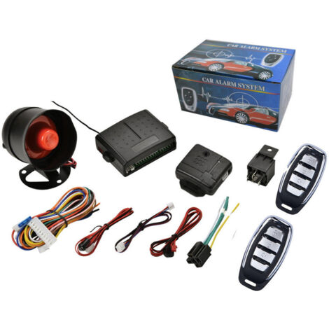 Trade Shop - Kit De Alarma Antirrobo Universal Coche Suv Furgoneta Camper Caravana 2 Mandos A Distancia - (1/2)