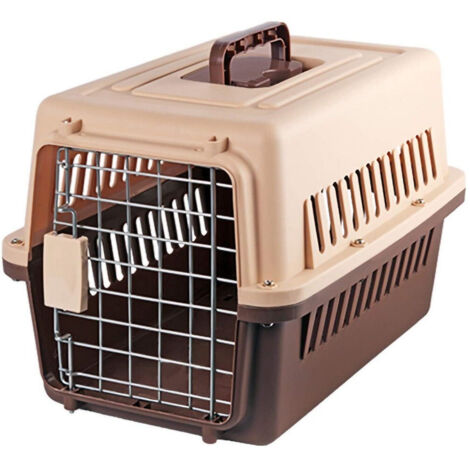 Trade Shop - Trasportino Per Animali Trasporto Gatti Cani Gabbia Viaggio Portatile 66x47x46cm -