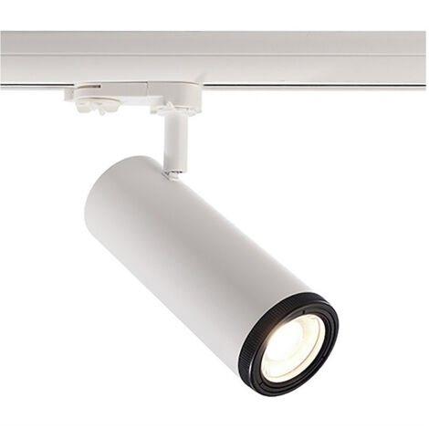 Trade Shop - Faretto Track Led Cob 14 Watt Binario Trifase Luce 3000k 4000k Orientabile 230v - (1/5)