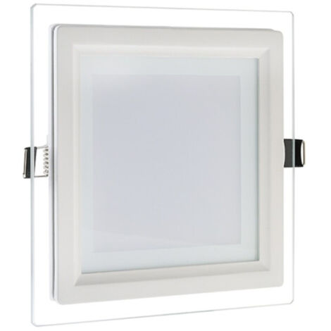 Trade Shop - Pannello Led Slim Quadrato Incasso Cornice Vetro 12w Cct 3000k 4000k 6500k P125e-q3c - (1/5)
