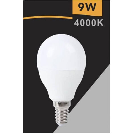 Trade Shop - Lampadina Led Globo G45 E14 9w Luz Fredda 6500k Calda 3000k Naturale 4000k G45t-9w -