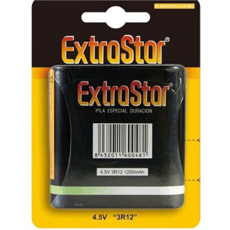 Trade Shop - Set 5 Pezzi Batteria Pila Batteria Zinco Carbone 4,5v 4.5v 3lr12 Piatta Alcalina - (1/3)