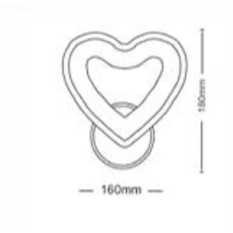 Kiwistar Adesivo Murale A Forma Di Cuore - 6 Misure, Rimovibile, Per Pareti Lisce - 2