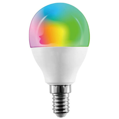 Trade Shop - Lampadina Intelligente Smart G45 E14 5.5w 350lm Wifi Led Rgb Cct Dimmerabile App - (1/4)