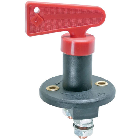 Trade Shop - Staccabatteria Con Chiave 12 Volt Nautica Camper Auto Interruttore Switch - (1/2)
