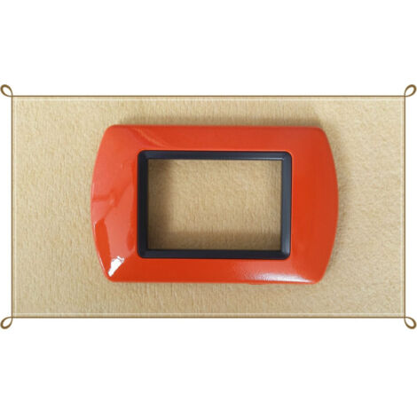 Trade Shop - Abs Placchette Compatibili For Living International Serie De Placca - Orange