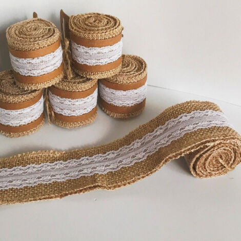 Nastro In Pizzo All'Uncinetto Heyous – Cotone Bianco, 9,1 Metri, Per Decorazioni, Confezioni Regalo E Cucito