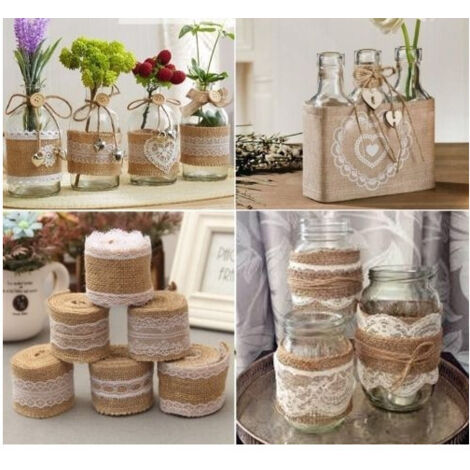 Nastro In Pizzo All'Uncinetto Heyous – Cotone Bianco, 9,1 Metri, Per Decorazioni, Confezioni Regalo E Cucito