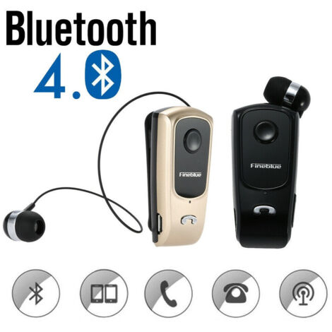 Trade Shop - Auricular Con Clip De Auricular Retráctil Retráctil Fineblue F920 Para Teléfono Inteligente - (1/5)
