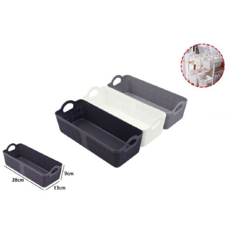 Portatutto Rettangolare Colorblock Multi-tasche | Borsa Organizer In Tessuto