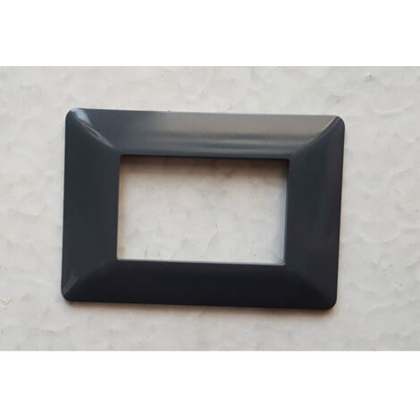 Trade Shop - Placas Placas En Abs Para Serie Matix Bticino Compatible 3 4 6 Módulos Color - Negro