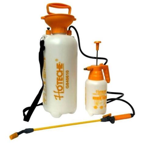 Trade Shop - Bomba Pulverizadora A Presión 8 Litros + Pulverizador Manual 1 Litro - (1/5)