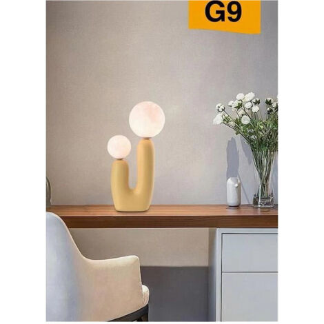 Trade Shop - Lampada Led Por Tavolo Lume Alien Attacco 2xg9 Max 60w Ip20 Variaciones D14 -      Amarillo
