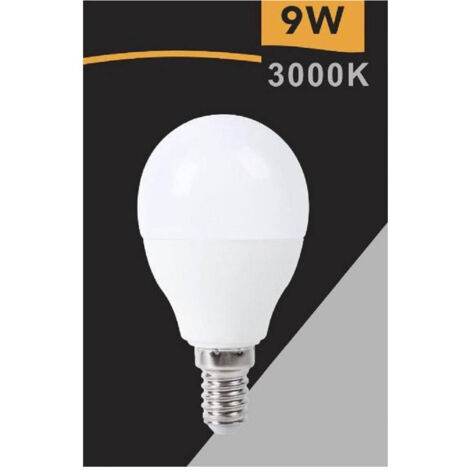 Trade Shop - Lampadina Led Globo G45 E14 9w Luz Fredda 6500k Calda 3000k Naturale 4000k G45t-9w -